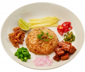 Vegan Fried Rice With Shrimp Paste