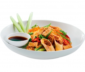 Vegan Stir-fried Rice Noodles